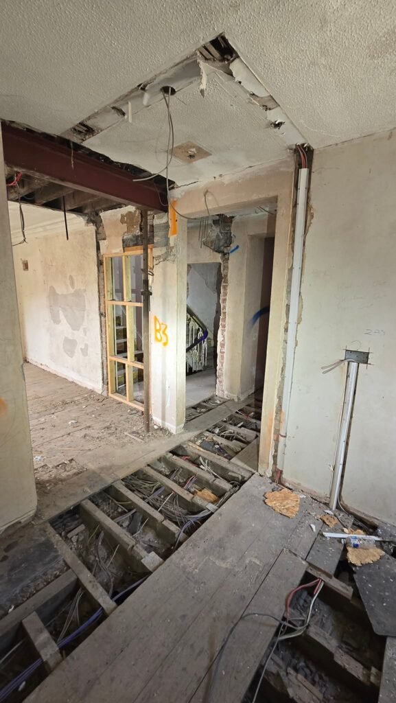 House internal soft strip outs